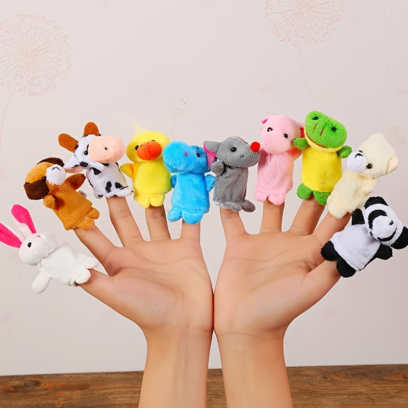 Cartoon Hand Puppet Soothes, Small Stuffed Animal Toy, For Toddlers