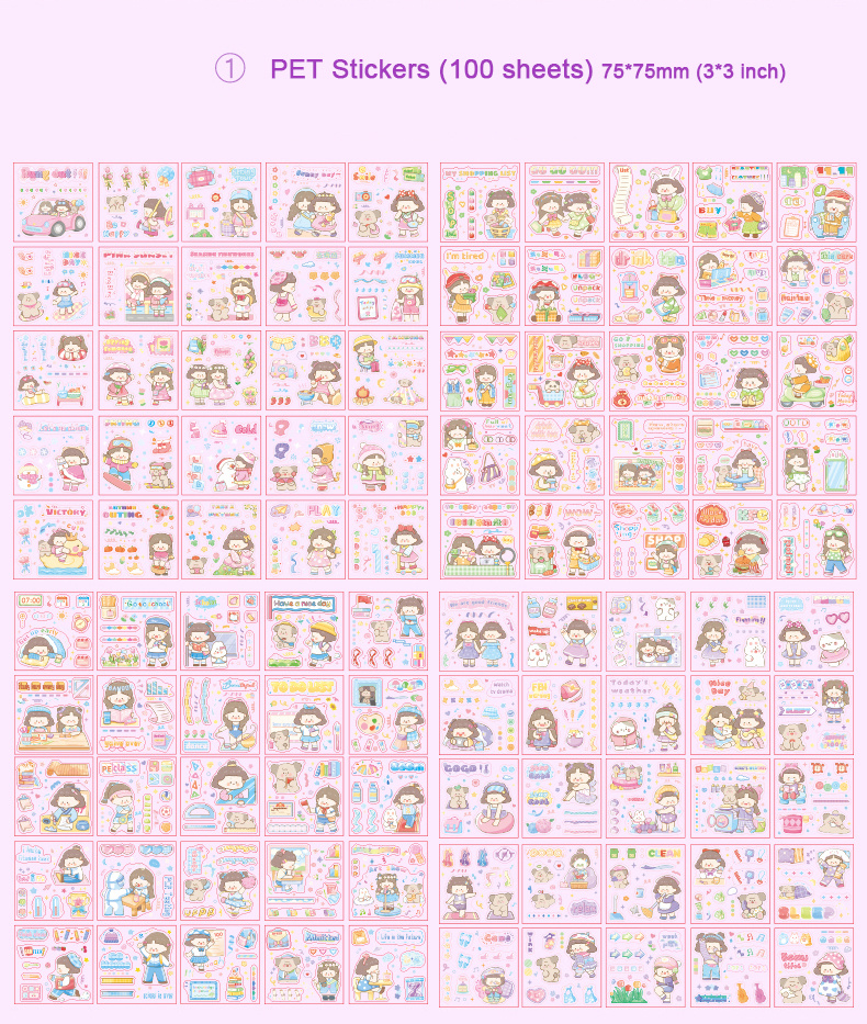 Cartoon Girl Washi Tapes,kawaii Washi Tape,washi Sticker,washi Tape for  Journaling,scrapbooking Tapescute Stationery Washi Tape-ch-tp-047 