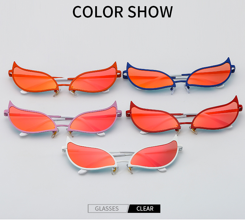 Donquixote PVC Sunglasses Doflamingo Cosplay Glasses Anime Cat Eye