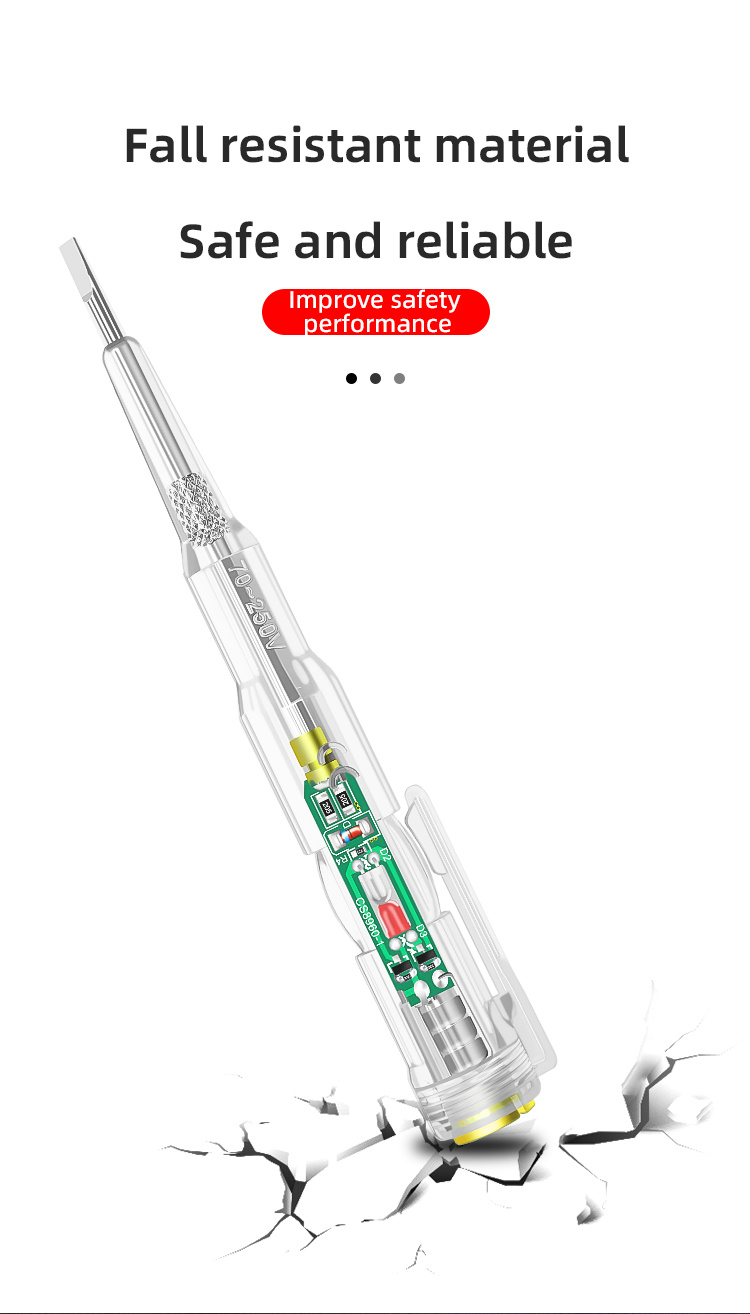 Voltage Detector Test Pen Induced Electric Screwdriver Probe Zero Live