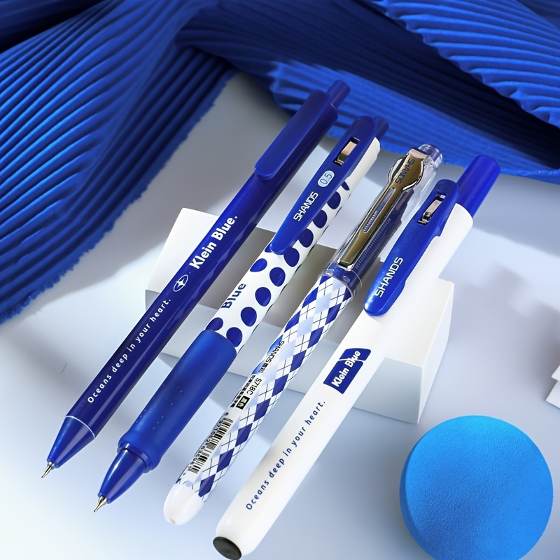 Klein Blue Gel Pen Kit: 2x Press Gel Pens 1x Gel Pen With - Temu