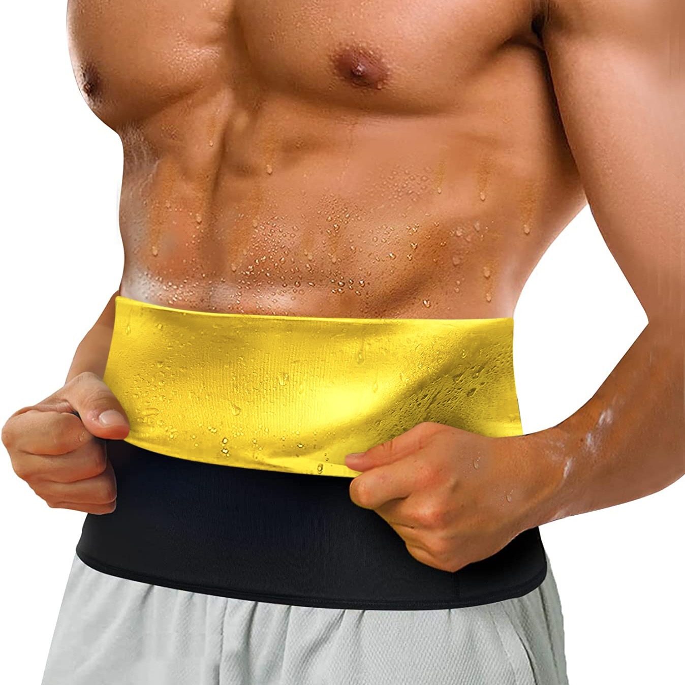 Order A Size Waist Trimmer Sauna Ab Belt Men Waist Trainer - Temu
