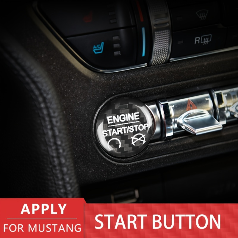 Badmen 1pc Special For Mustang Series Start Button Cover Trim Sticker