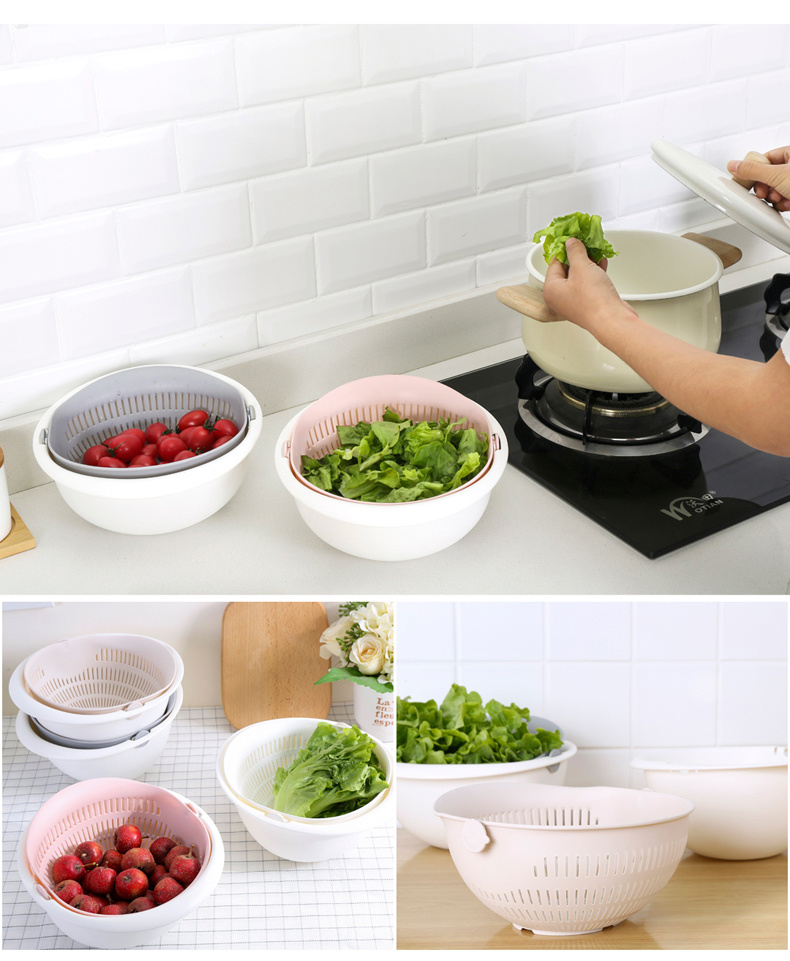 Kitchen Strainer Colander Bowl Vegetables Washing Basket Temu 8926