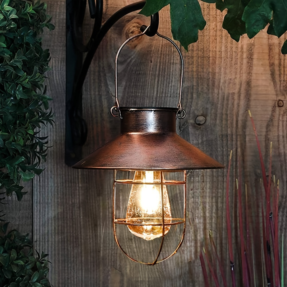 old fashioned hanging solar lanterns