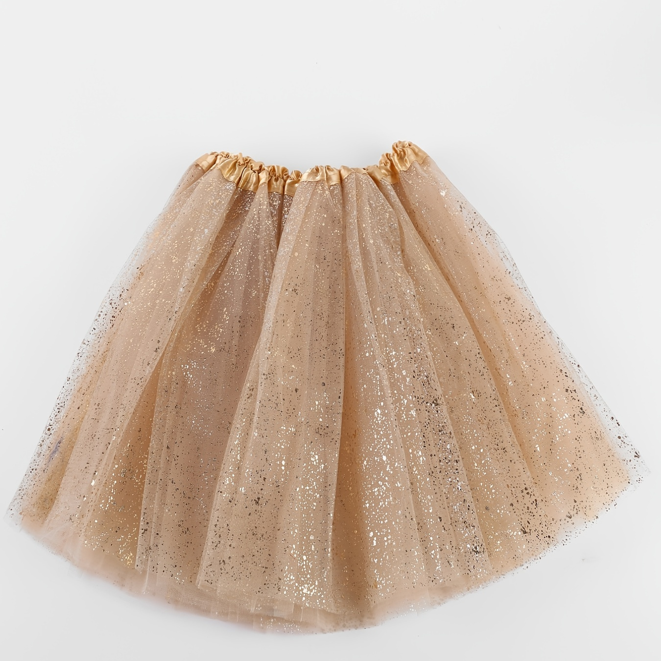 

Layered Tulle Sparkling Sequin Tutu Skirt, High Waist Skirt For Party, Women's Clothing