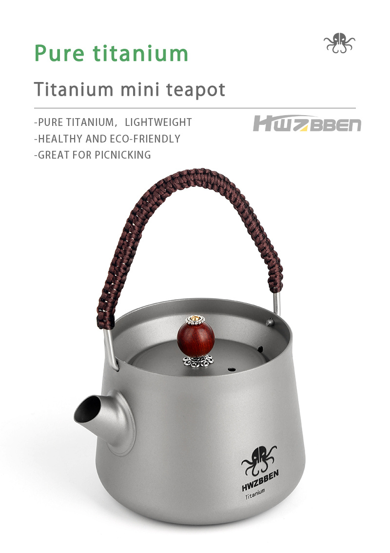 Hwzbben Pure Titanium Outdoor Kettle Lightweight And Durable - Temu