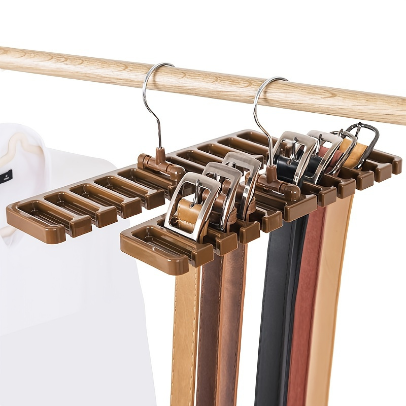 

1pc 10 Holes Belt Rack, Tie Scarf Belt Hanger, Wardrobe Large Capacity Belt Rack, 12"×2.87