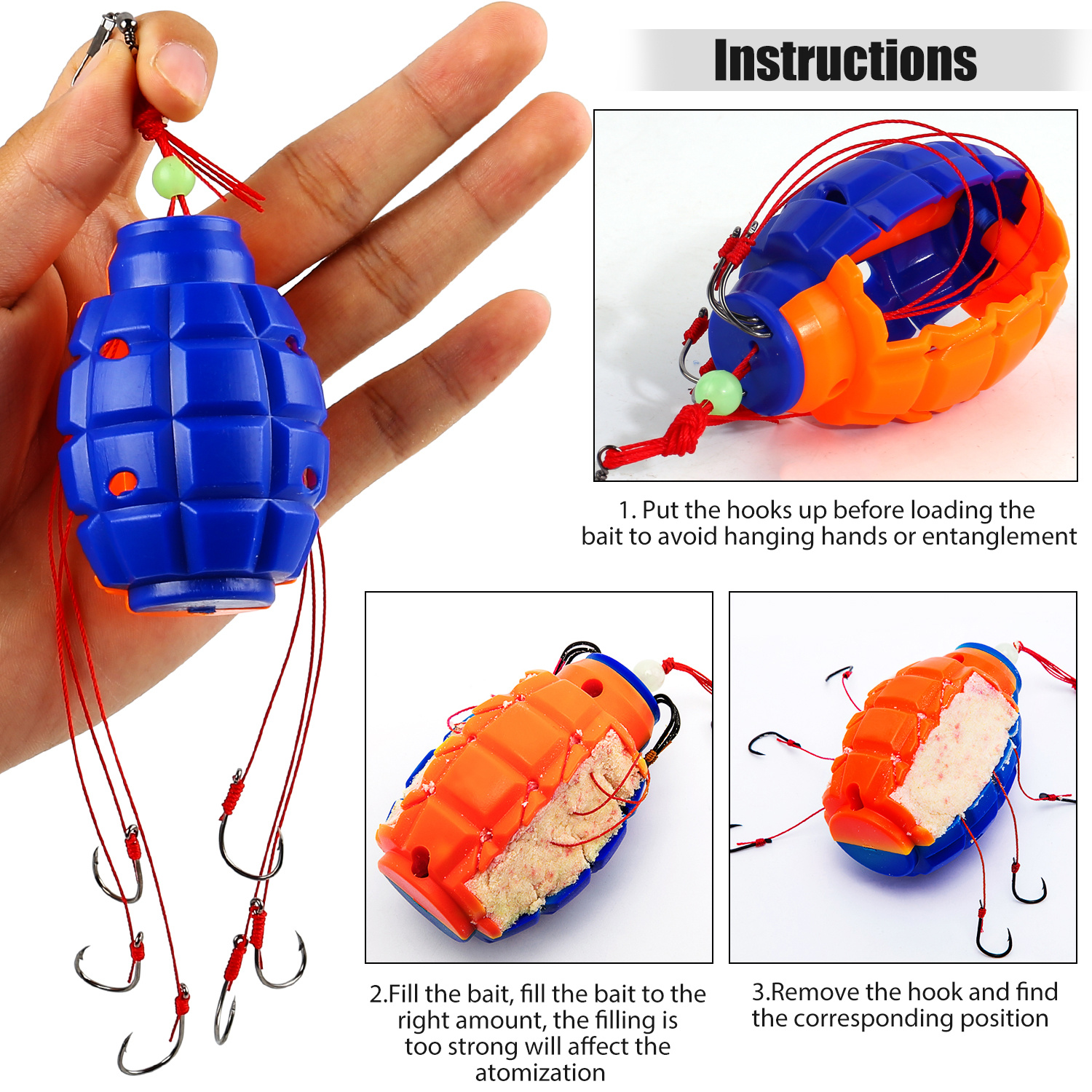 Sougayilang Fishing Hooks Box With Flexible Braided Line - Temu