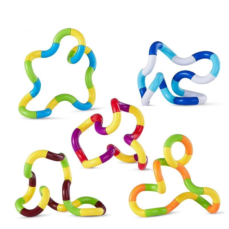 1 Pc Green, Orange And Yellow Three-color Multi-color Twisting Rope Adult  Decompression And Venting Diy Toy, Decompression Artifact Office Twisting  Circle Winding Toy