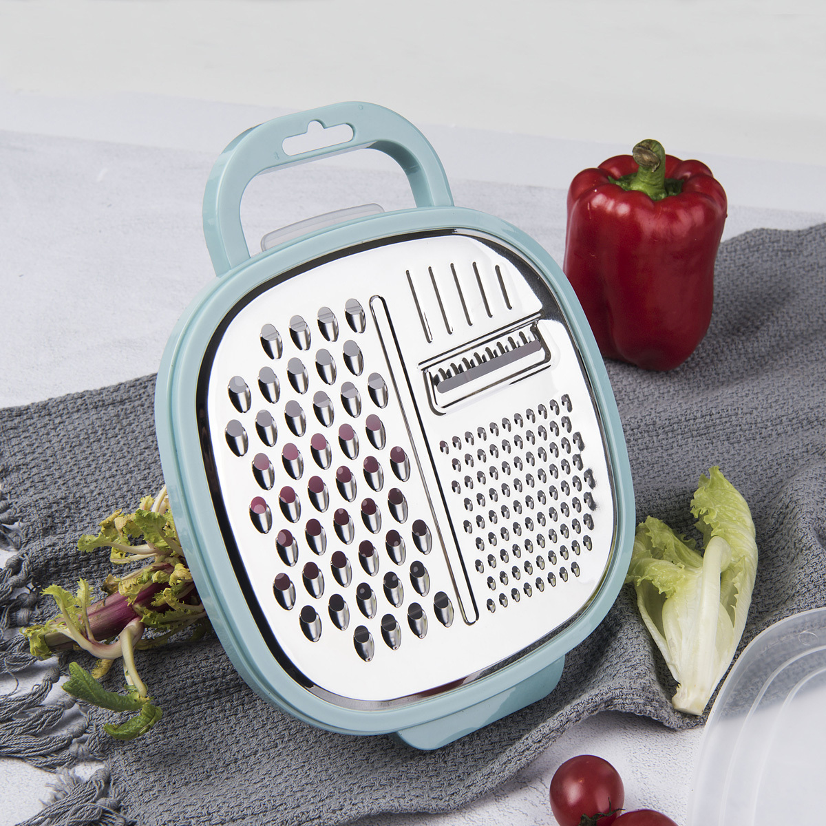 Small Cheese Grater with Blue Handle