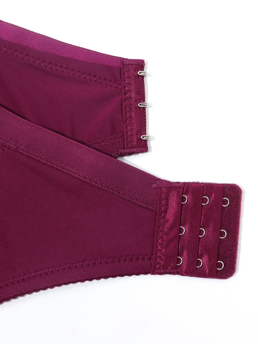 Plus Size Bow Front Solid No Padded Bra, Women's Plus Full Coverage Slight Stretch Elegant Bralette