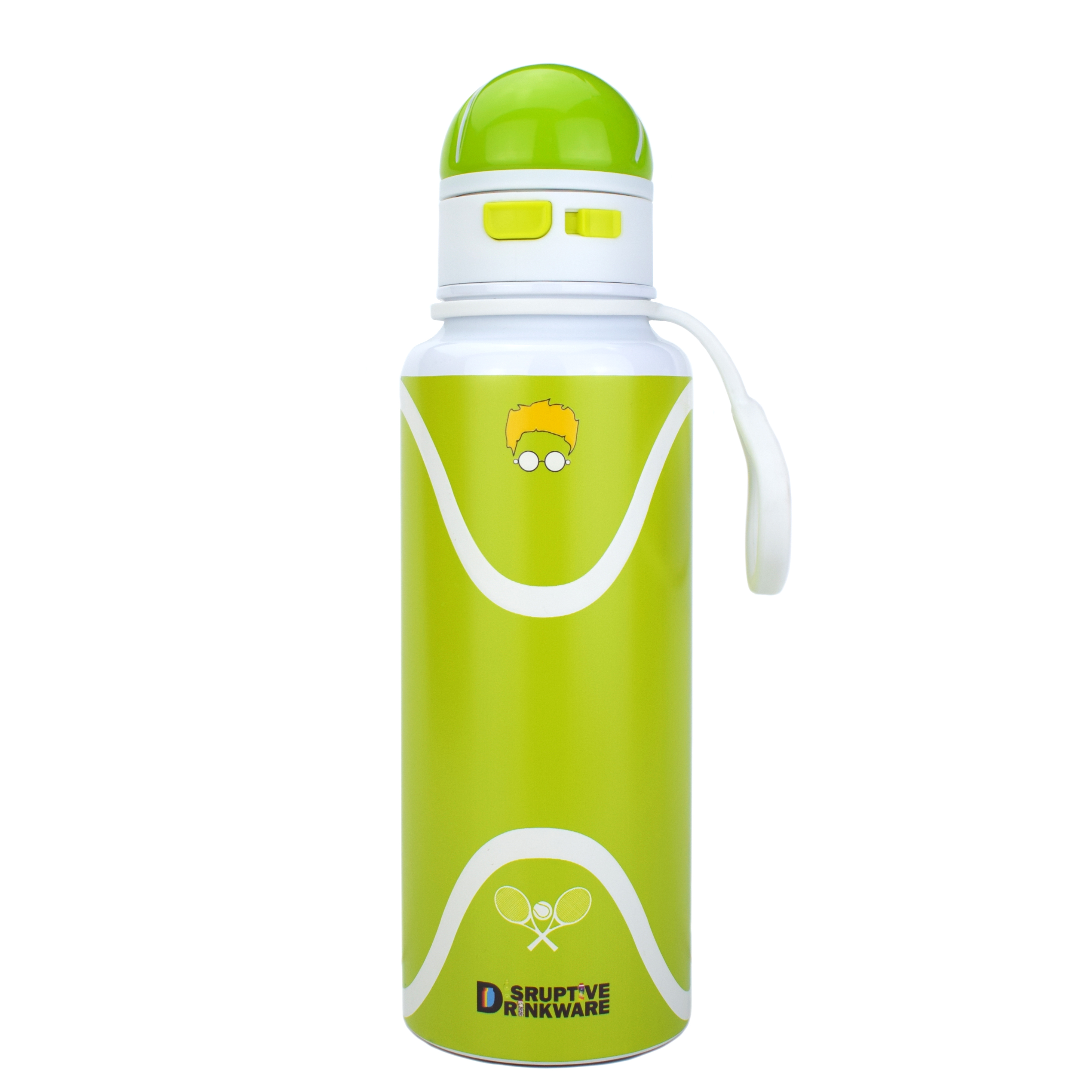 Double Insulated Stainless Steel Water Bottle With Baseball Design Straw  Lid - Perfect For Sports And Outdoor Activities - Temu