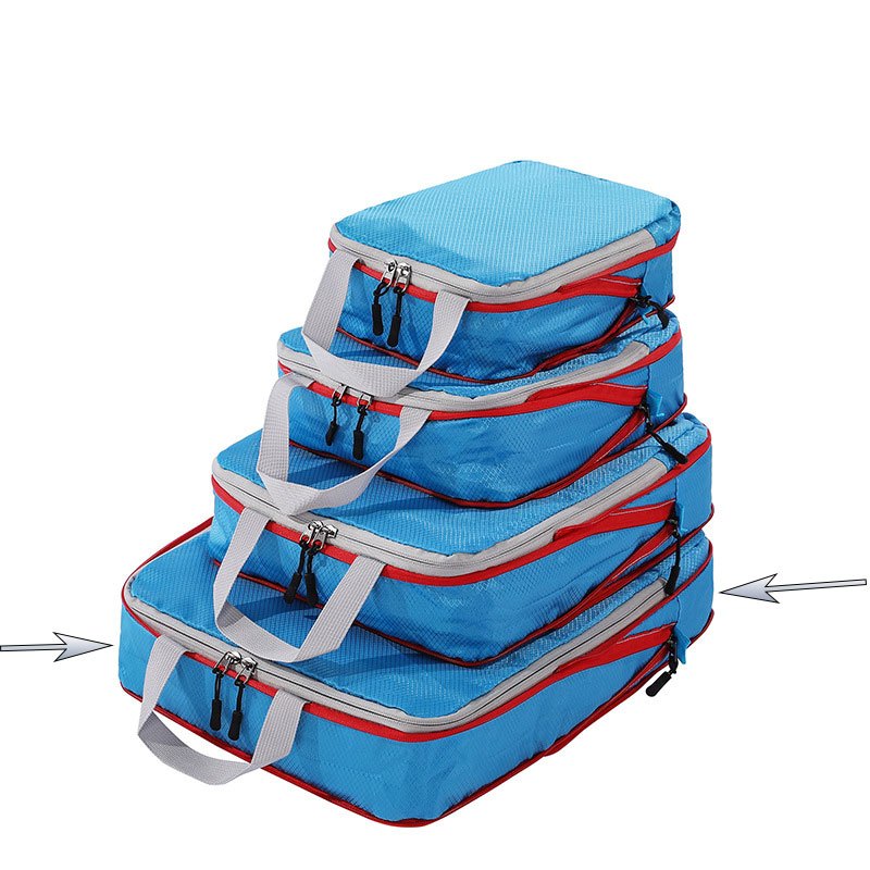  YYDSLEE Cubos de equipaje de compresión para viaje, bolsas  organizadoras de maleta, juego de 7 bolsas de viaje expandibles,  organizador para equipaje, bolsas de compresión, artículos esenciales de :  Ropa, Zapatos