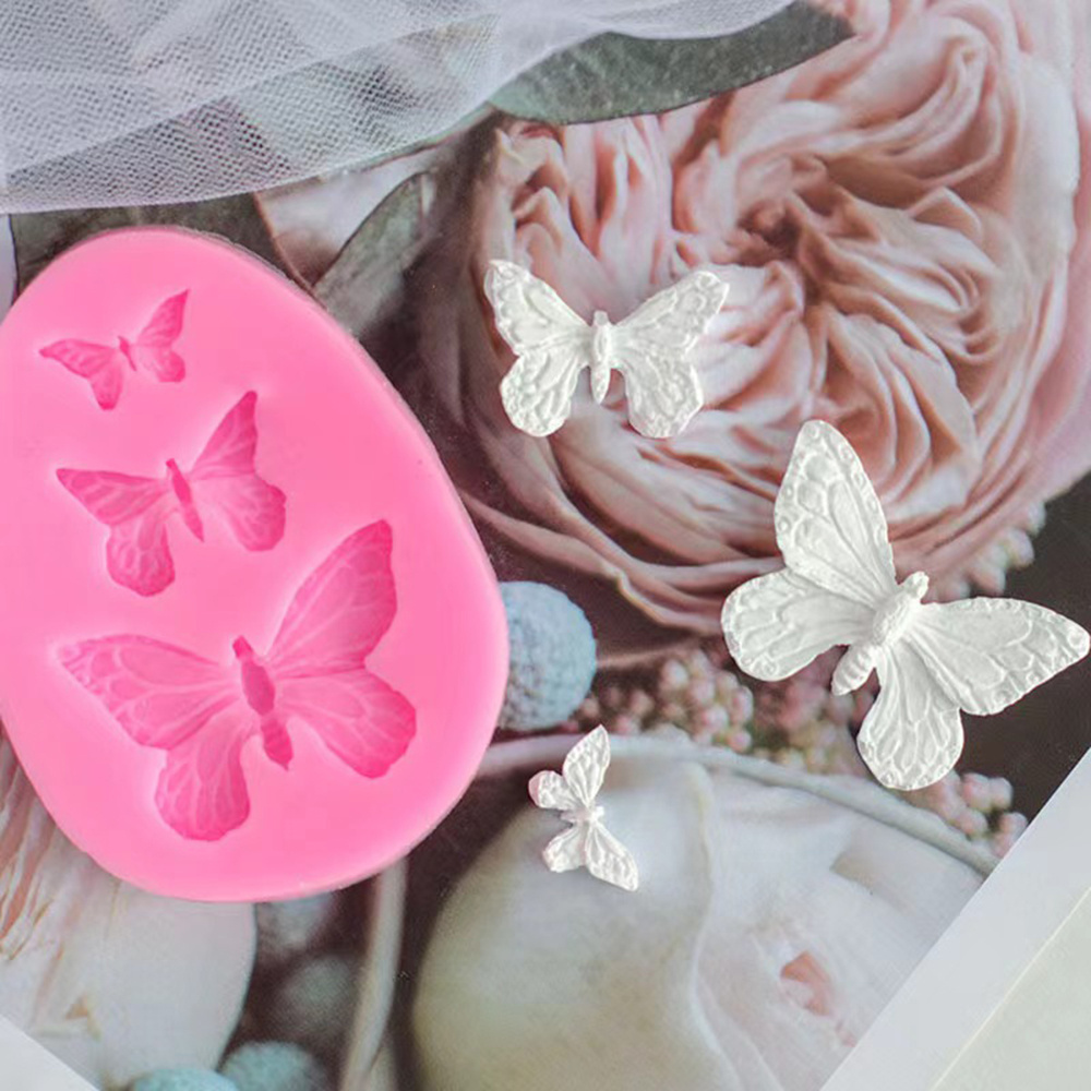 Silicone Mold of Butterflies, 2 Pcs., 1.8 Cm, 4.8 Cm, Modeling Tool for  Accessories, Jewelry, Home Decor, Shape for Polymer Clay 