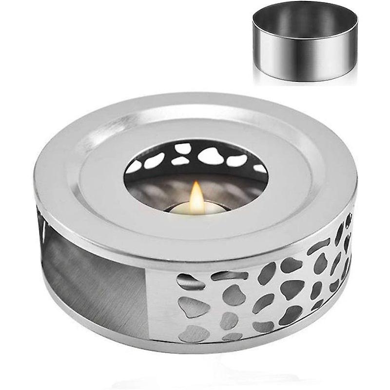 Stainless Steel Tea Warmer, Candle Stove, Glass Flower Teapot, Tea Cooker,  Outdoor Heating Base Insulation Stove, Tea Warmer - Temu