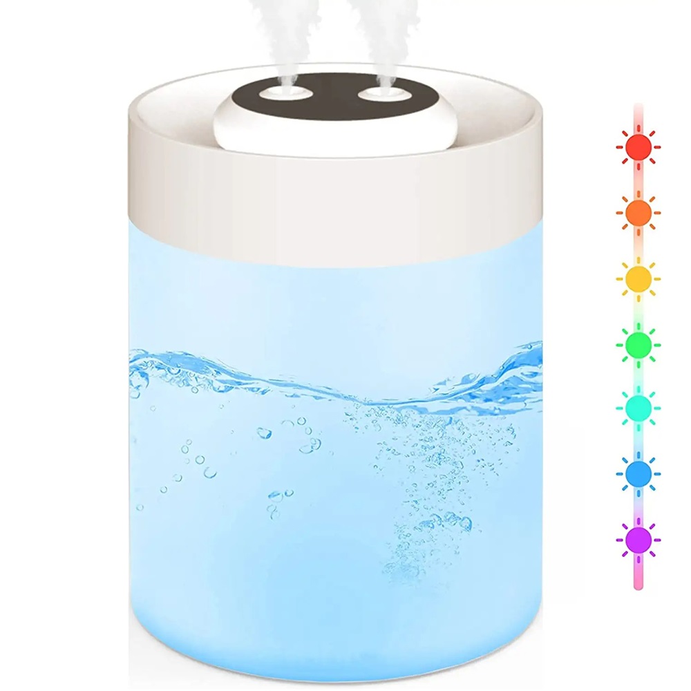 4l large capacity home humidifier mute bedroom office air conditioned room double nozzle large fog volume air purification aromatherapy machine standard white 4 2 l capacity