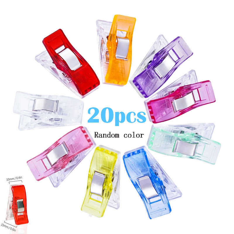 10/20/50Pcs Multipurpose Sewing Clips Colorful Plastic Clips Fabric