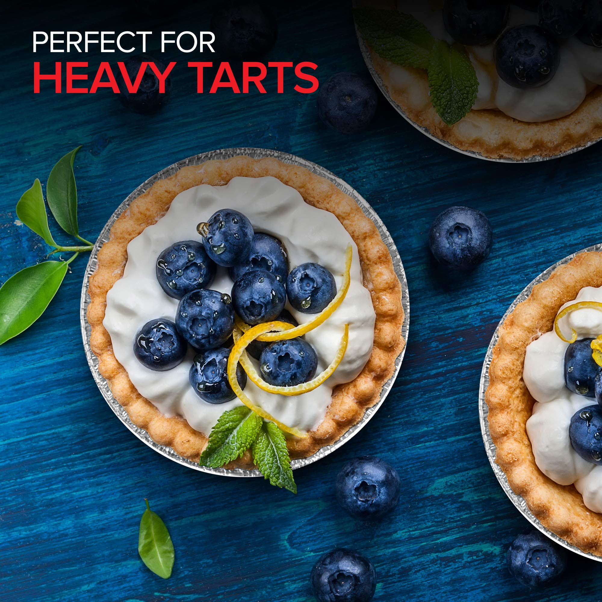 3 Disposable Aluminum Mini Tart or Pie pan