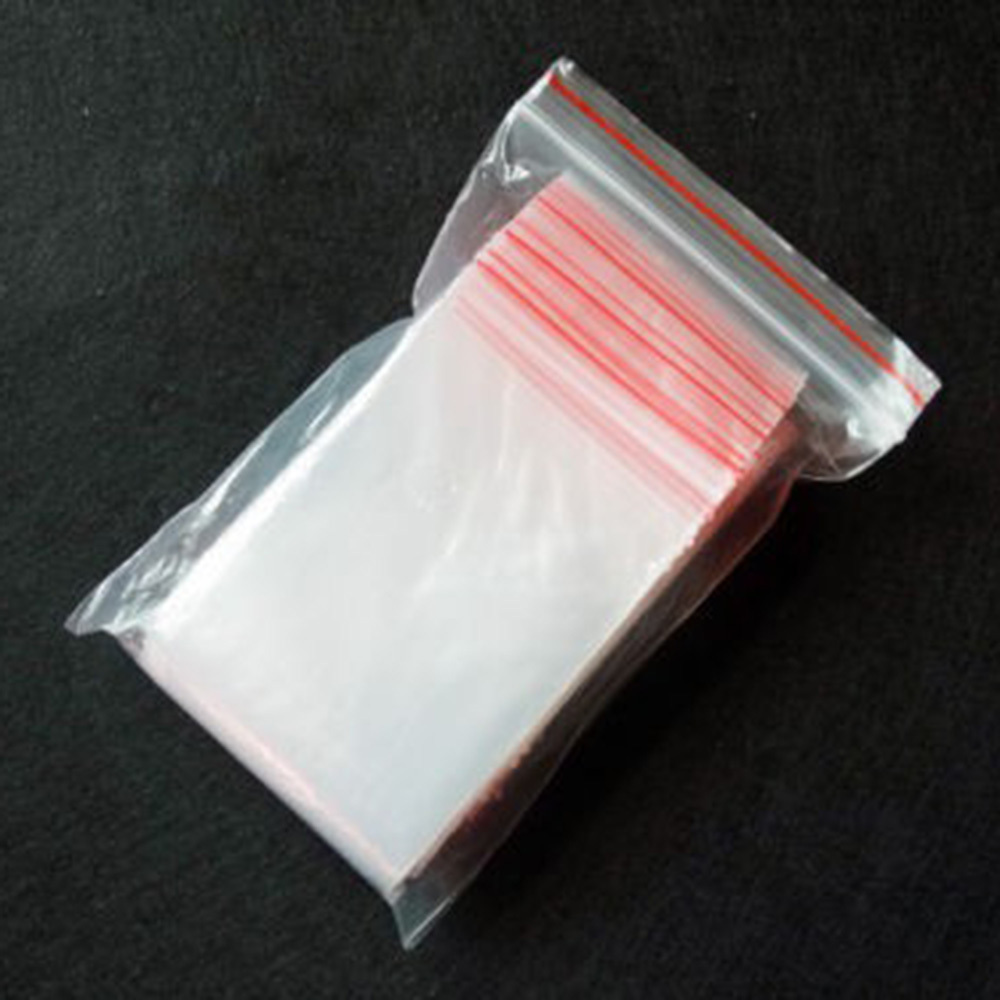 100pcs Clear Resealable Plastic Zip lock Bag Small mini Ziplock