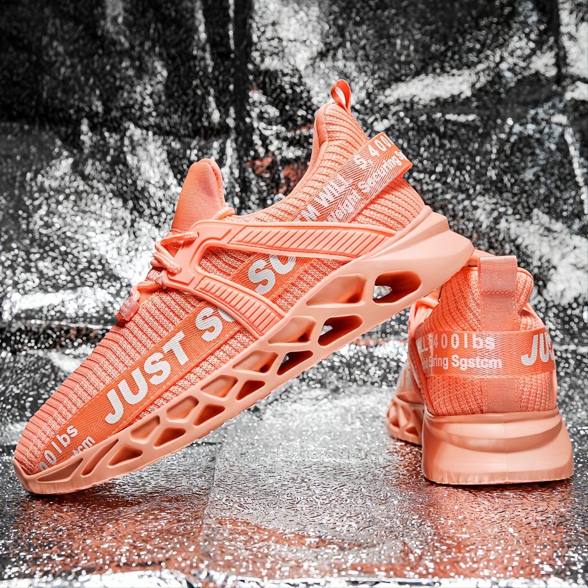 Ladies Casual Sneakers, Tape Panel Lace-up Running Shoes, Breathable Sports Shoes