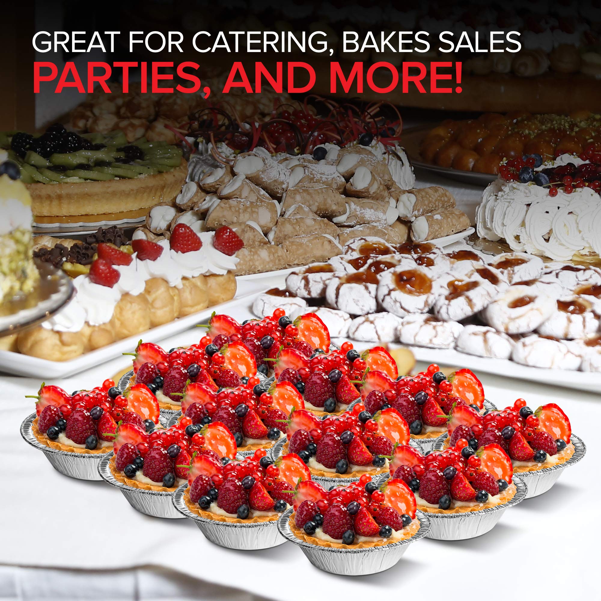 Oven Liners For Bottom Of Oven 50pcs Paper Mini Tart Pans For Baking, Mini Pie Tins 4Inch Mini Mini Baking Pans