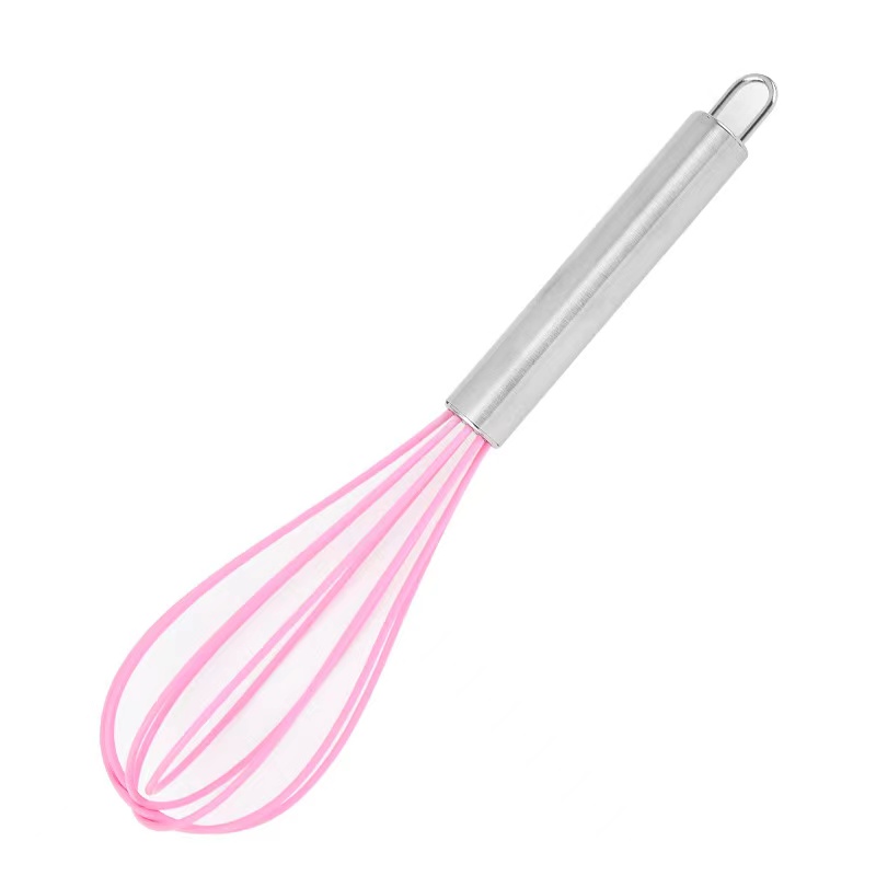 11 Flat Silicone Whisk Manual Egg Beater Mixer Kitchen Baking Utensil Milk  Cream Butter Whisk Mixer