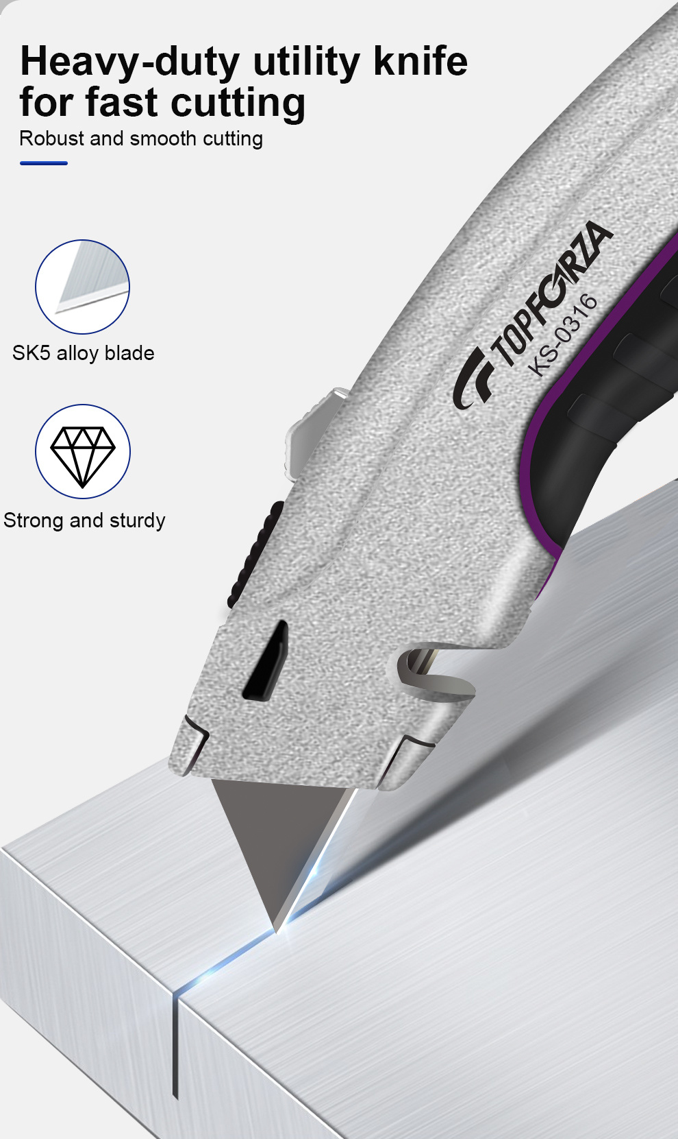 Utility Knife Blades Sharp Box Cutter Blades Sk5 Steel - Temu