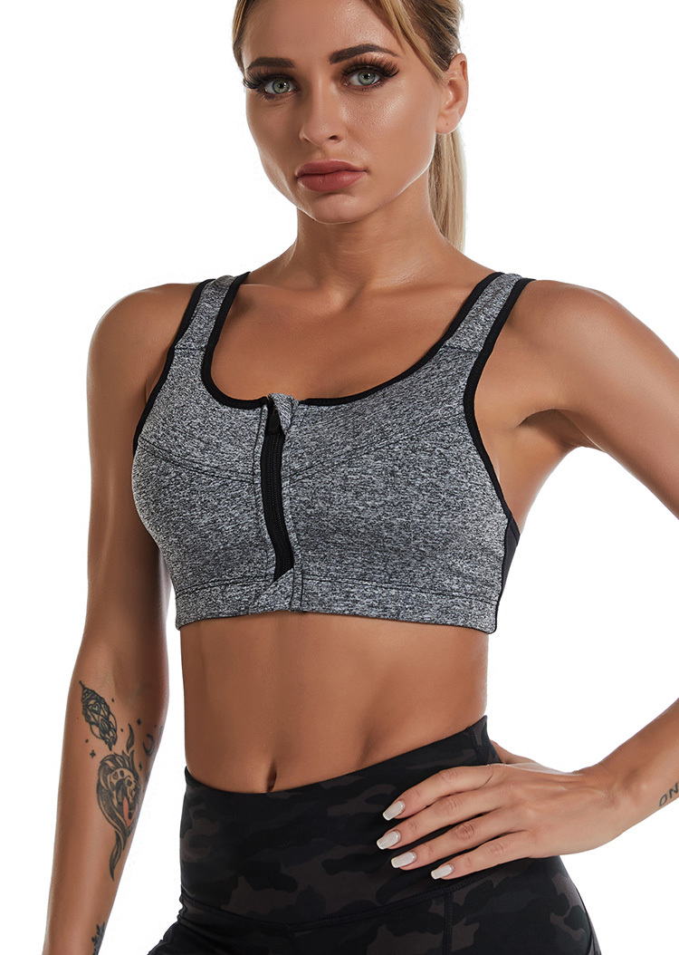 BECLOH Adjustable High Impact Sports Bras for Women Premium Quality Full  Coverage Workout Running Removable Pads(Grey,S) at  Women's Clothing  store
