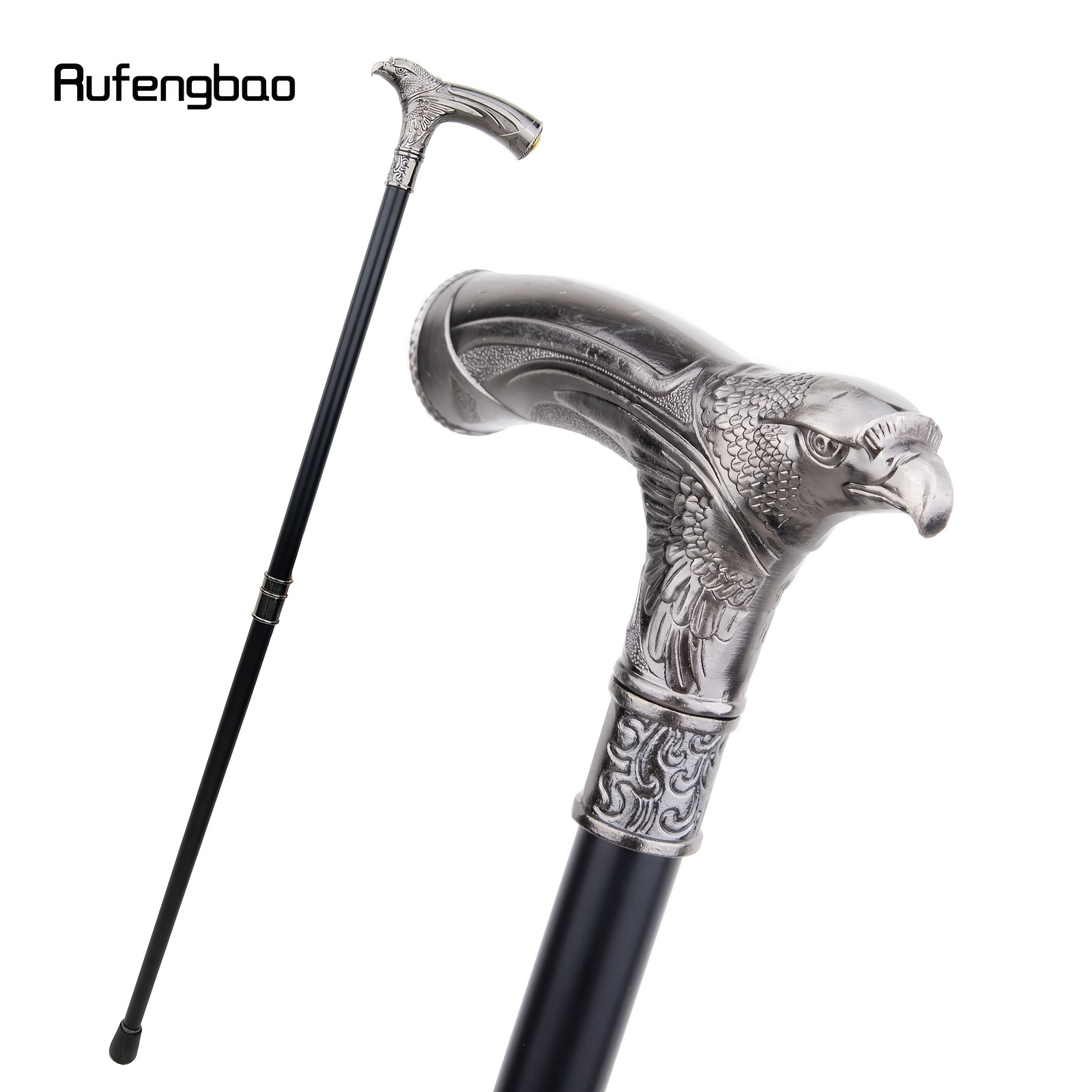 

Eagle Head Fashion Walking Cane Decorative Stick Cospaly Vintage Party Fashionable Walking Cane Crosier 93cm (36.6inches)