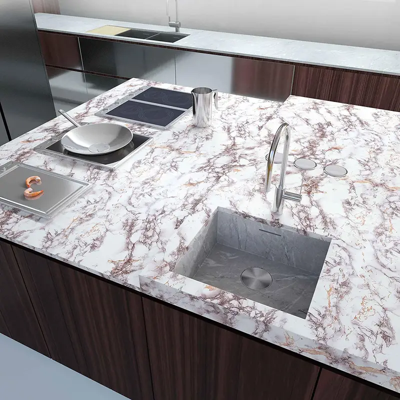 1pc Marble Contact Paper Home Decorations Self Adhesive Wallpaper For Cabinet Table Chair Room Background Renovation