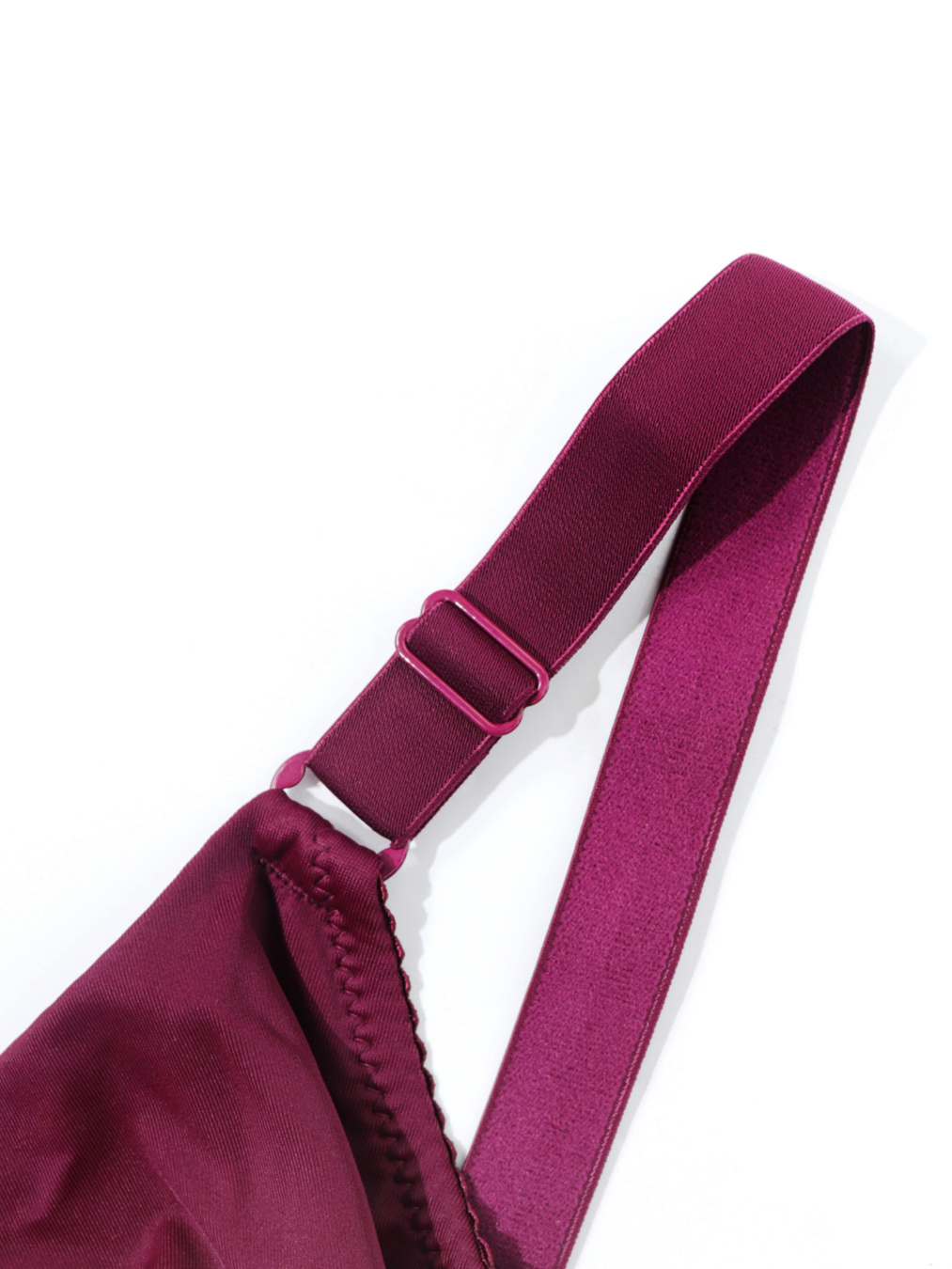 Plus Size Bow Front Solid No Padded Bra, Women's Plus Full Coverage Slight Stretch Elegant Bralette