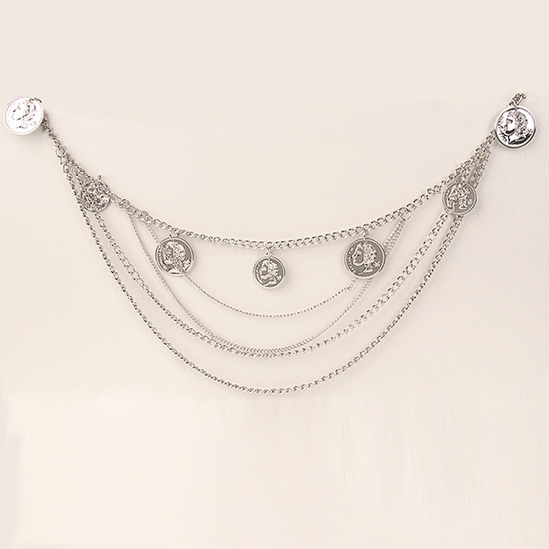 Layered Waist Chain Belt for Women Beach Bikini Denim Dresses