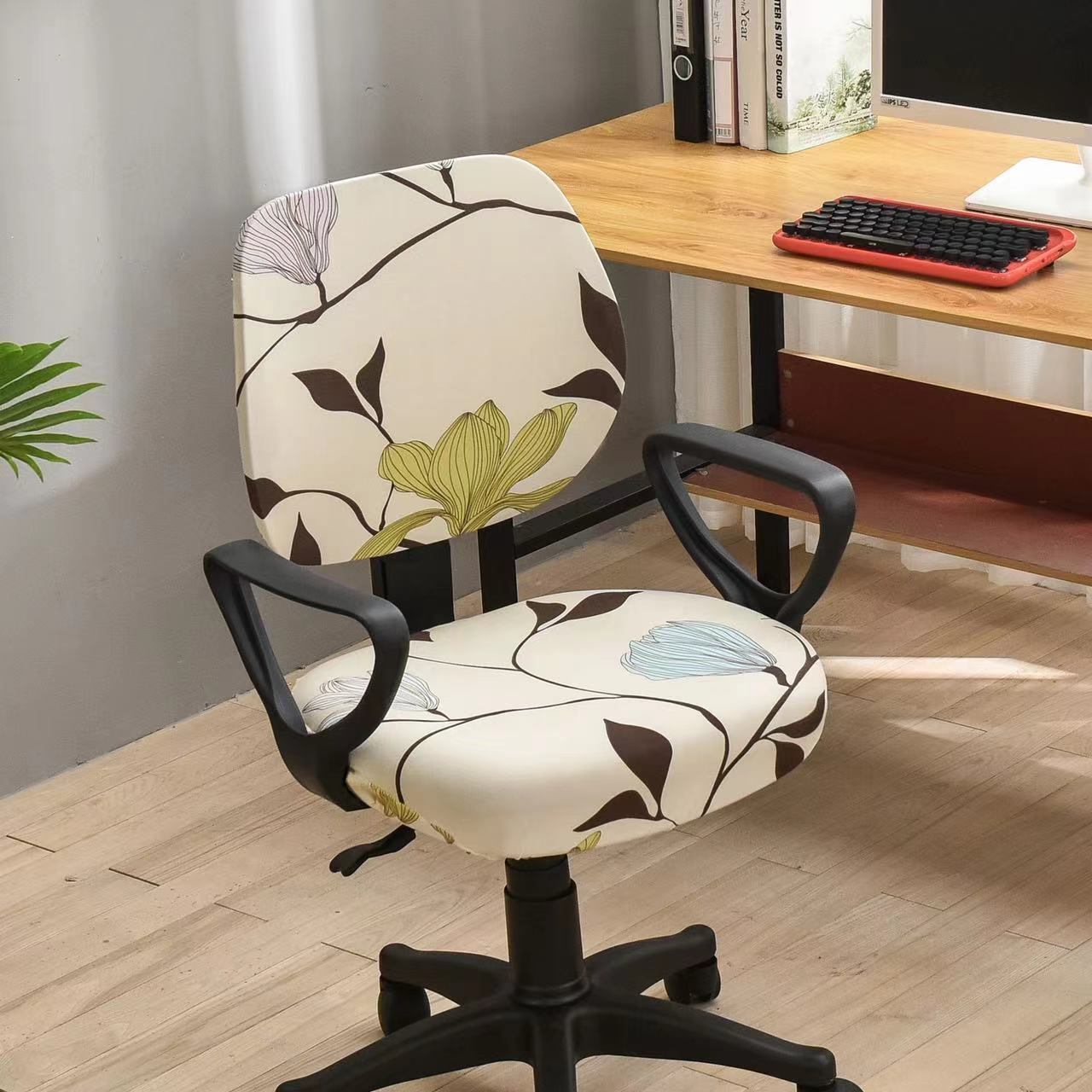 Sand Lotus Elastic Chair Covers