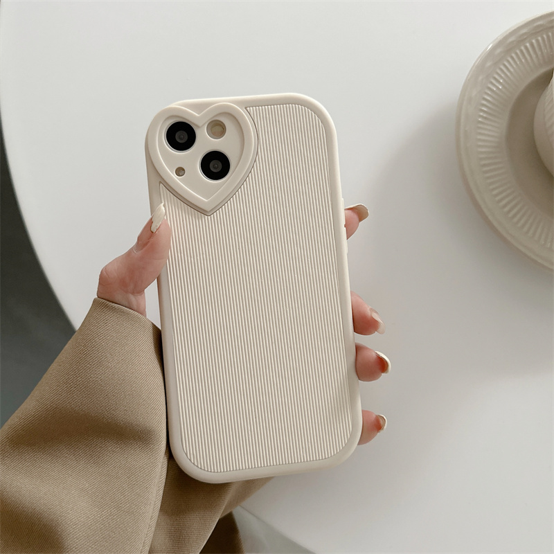 Love Vertical Pattern Pu Leather Mobile Phone Case