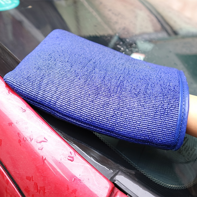 2Pcs Clay Mitt Non-Scratch Fiber Auto Detailing Mitt Reusable Car