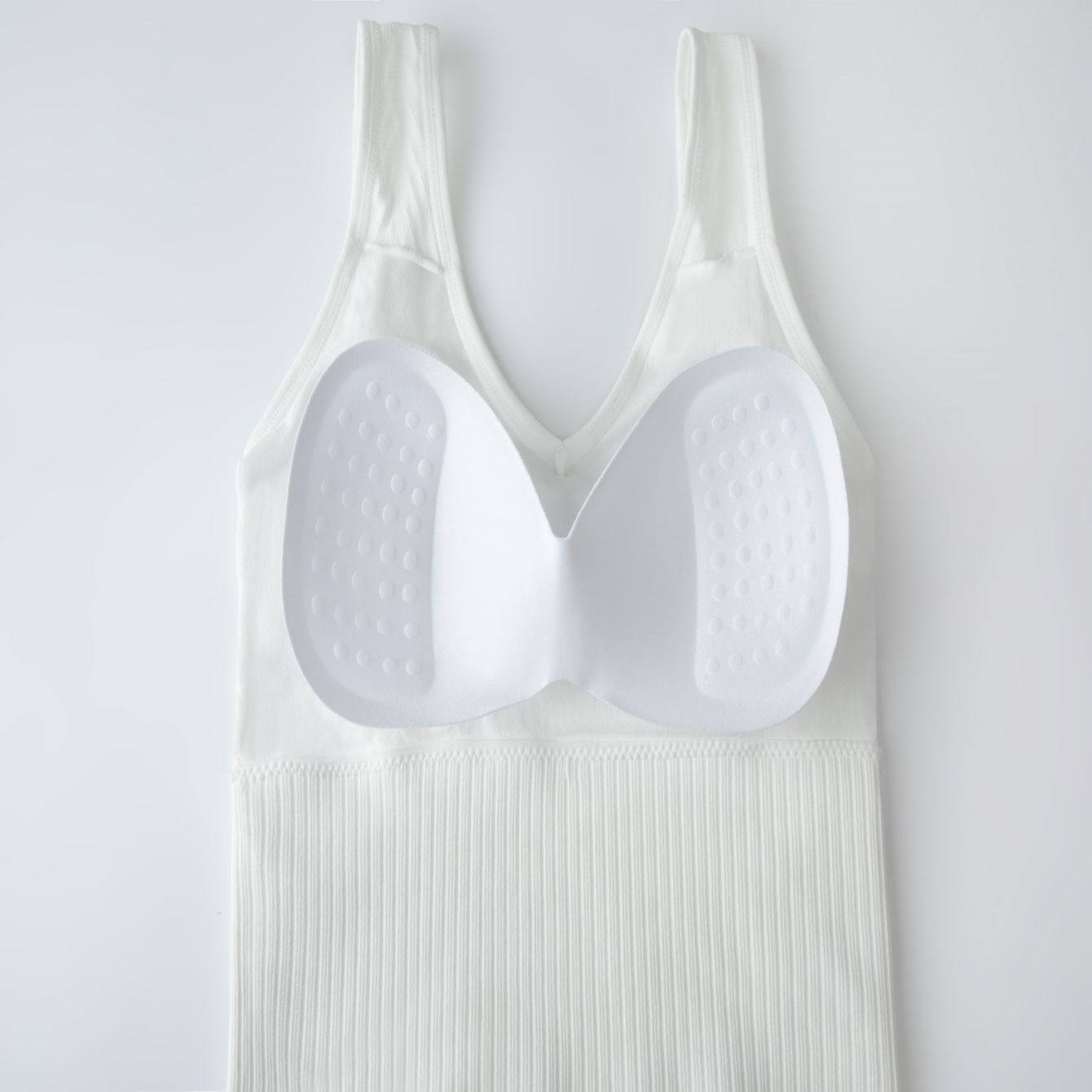 Seamless Solid Sports Tank Top Removable Pad Ribbed High Temu