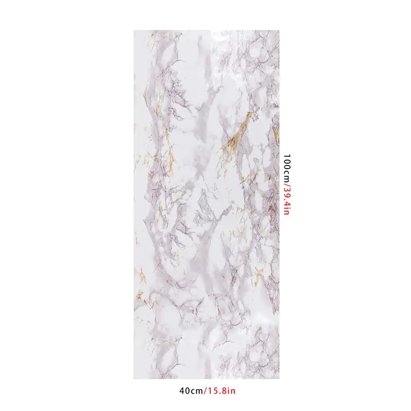 1pc Marble Contact Paper Home Decorations Self Adhesive Wallpaper For Cabinet Table Chair Room Background Renovation