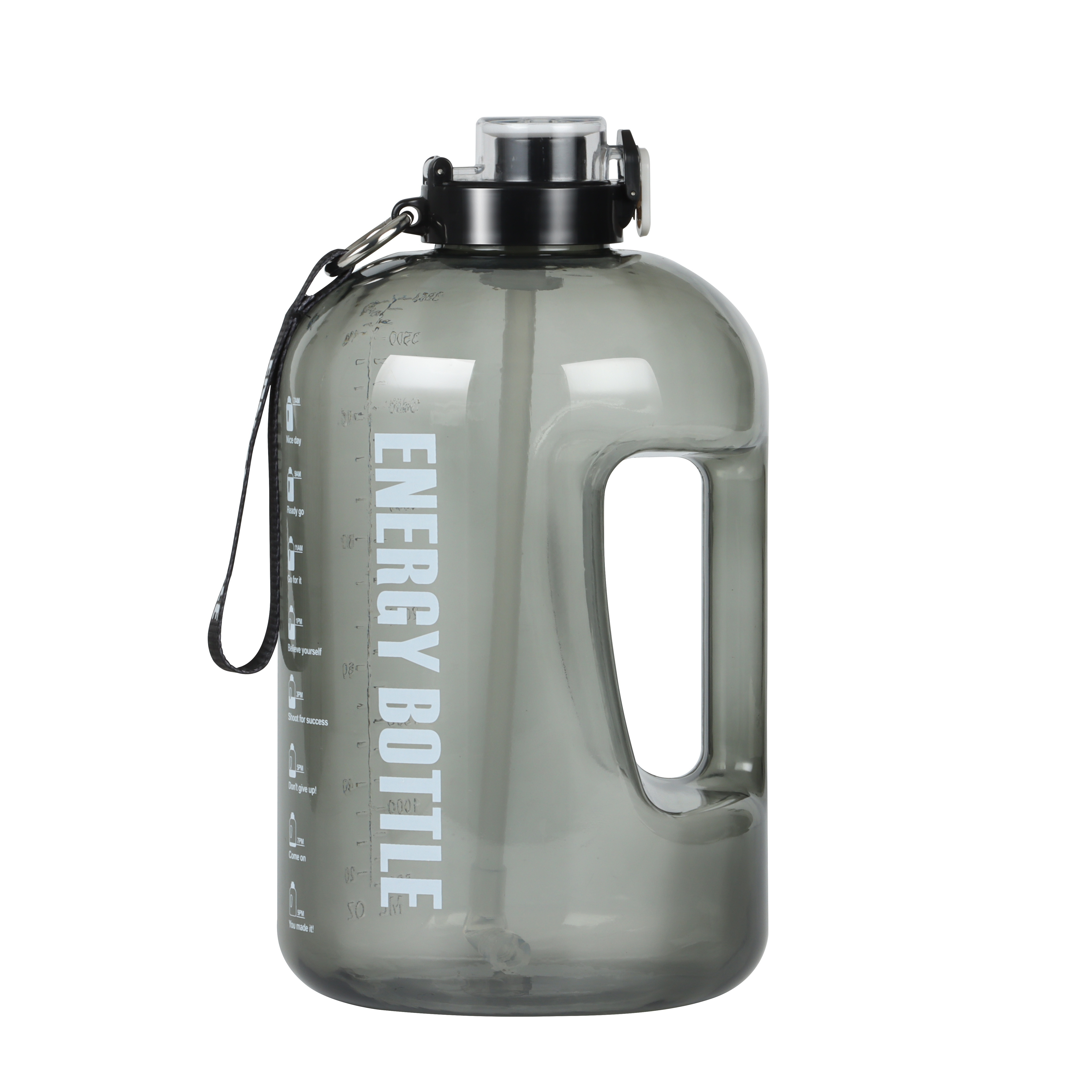 Large Sports Water Bottle 85oz 2.5L Exercise Gym Camp Hydration with  Timemarker