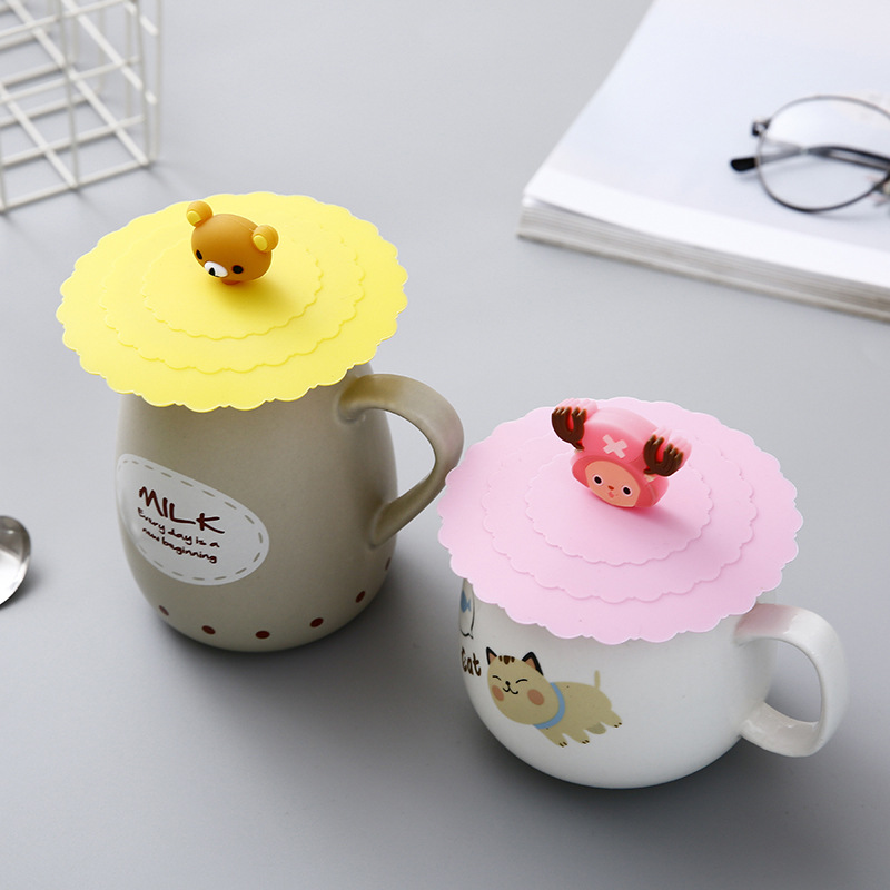 silicone Cup Lid] 3pcs Creative Cup Lid For Mug, Teacup, Glass Cup, Ceramic  Cup, Dustproof & Leakproof Cup Cover