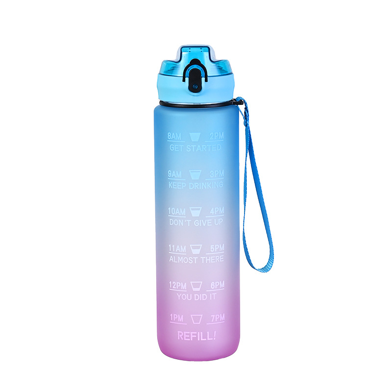 Stay Hydrated On the go: Gradient Color Water Bottles And - Temu