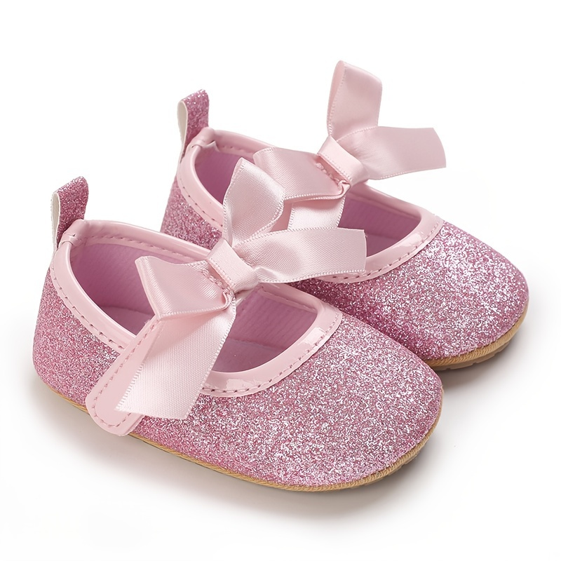 Baby Girls Shoes Princess Bow Spring New Non Slip Soft Bottom Little  Children Shoes Size 21 25 From Dear_kids2019, $14.1