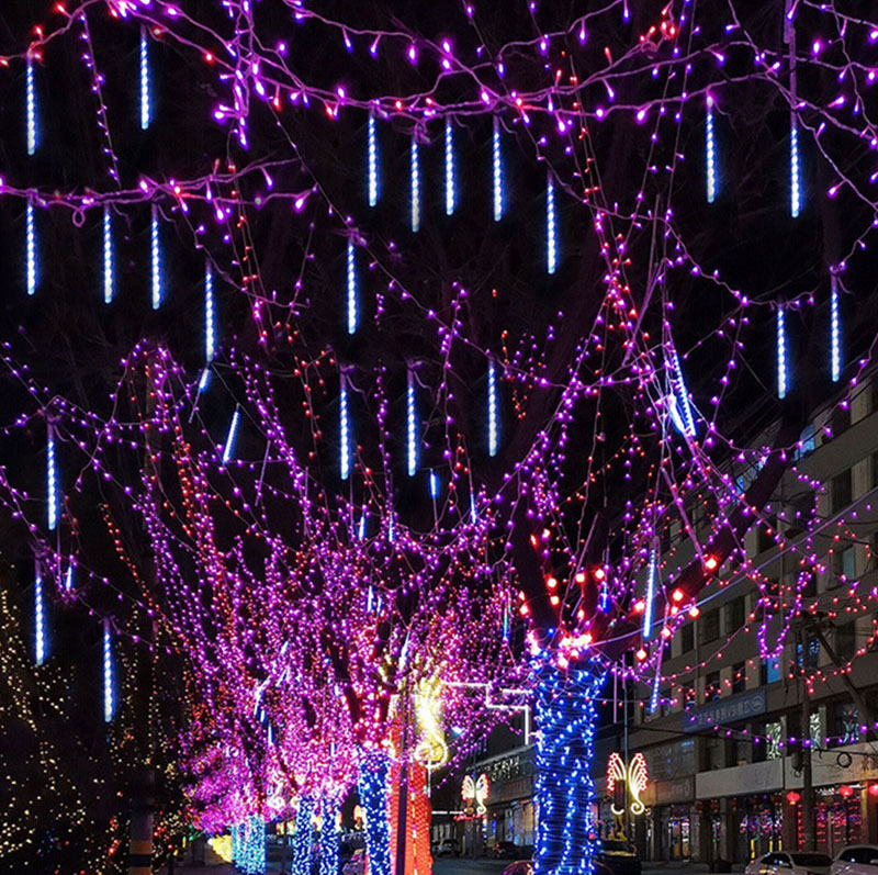 Light Garden Outdoor Solar Meteor Christmas String Lights! Temu Australia