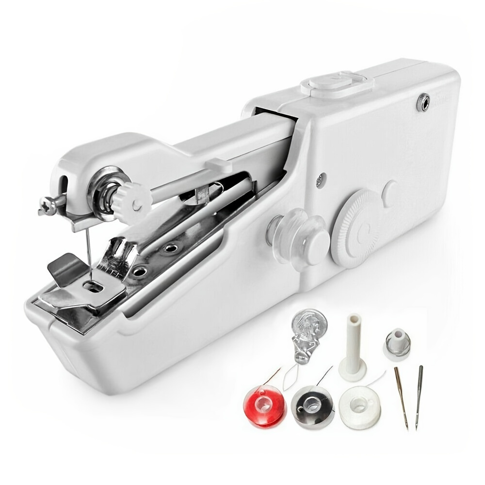 1pc Handheld Mini Sewing Machine, Hand Held Sewing Device Tool, Mini  Portable Cordless Sewing Machine, Essentials For Home Quick Repairing And  Stitch Handicrafts (Battery Not Included)