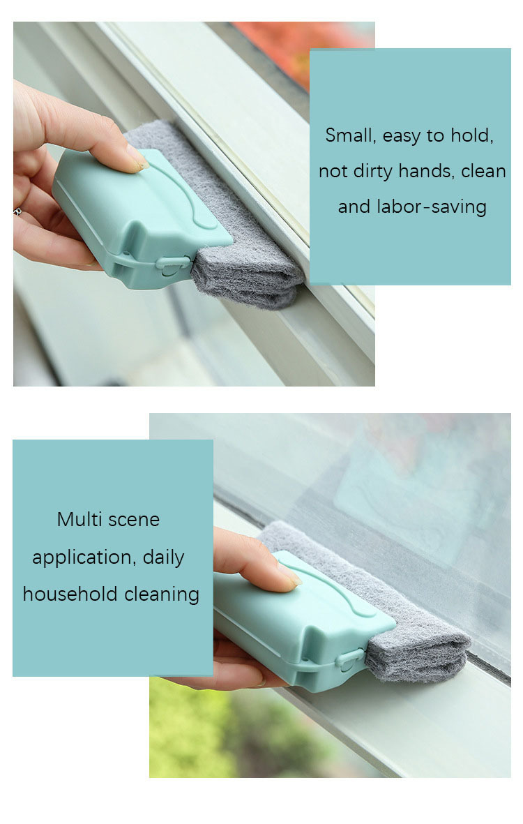 1pc Window Sill Cleaning Brush Set For Household Edges And Gaps