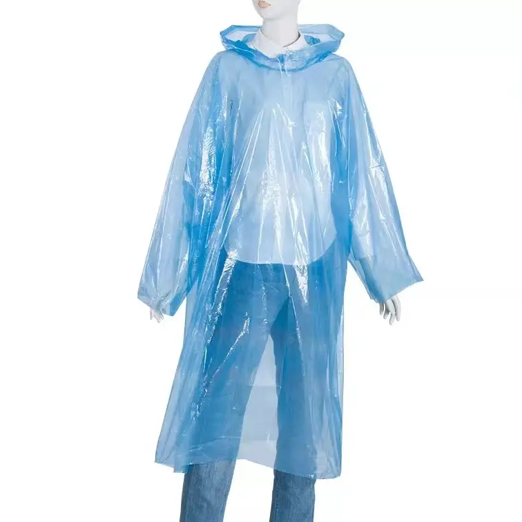 stay dry and protected in the rain 1pc portable disposable raincoat for men and women perfect for camping hiking cycling and more details 4