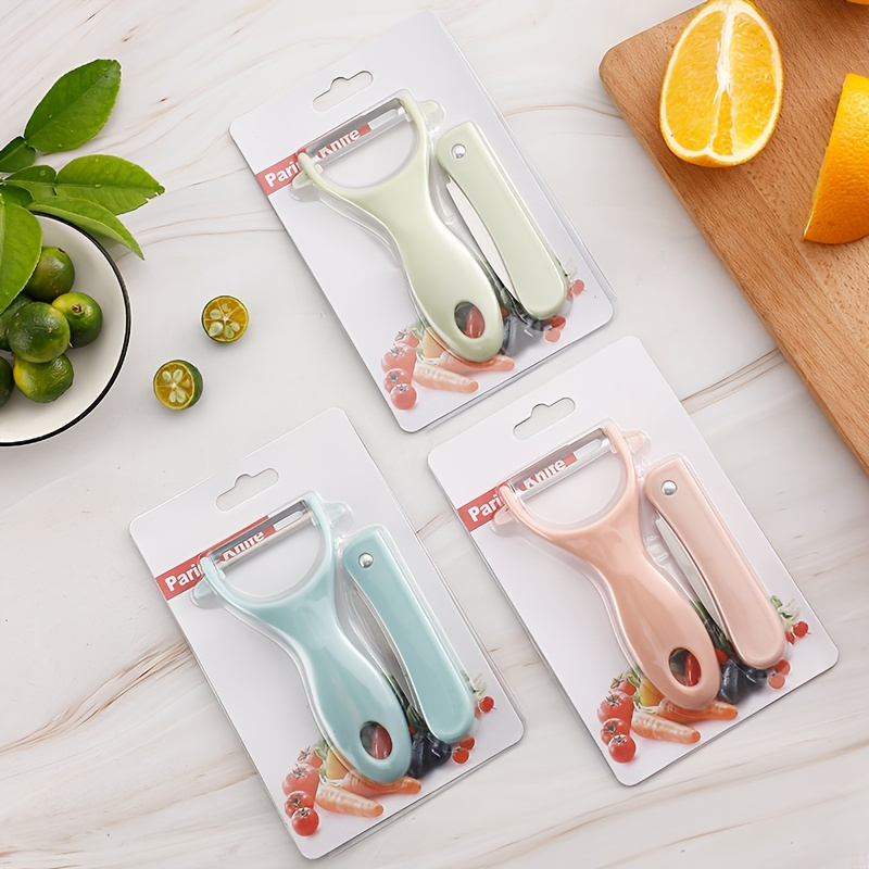 Set Of 2 Peeler And Folding Paring Knife Fruit And Vegetable Peeler Kitchen Tools Kitchen