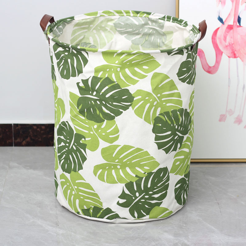 Laundry Hamper, Large Canvas Fabric Lightweight Storage Basket Toy