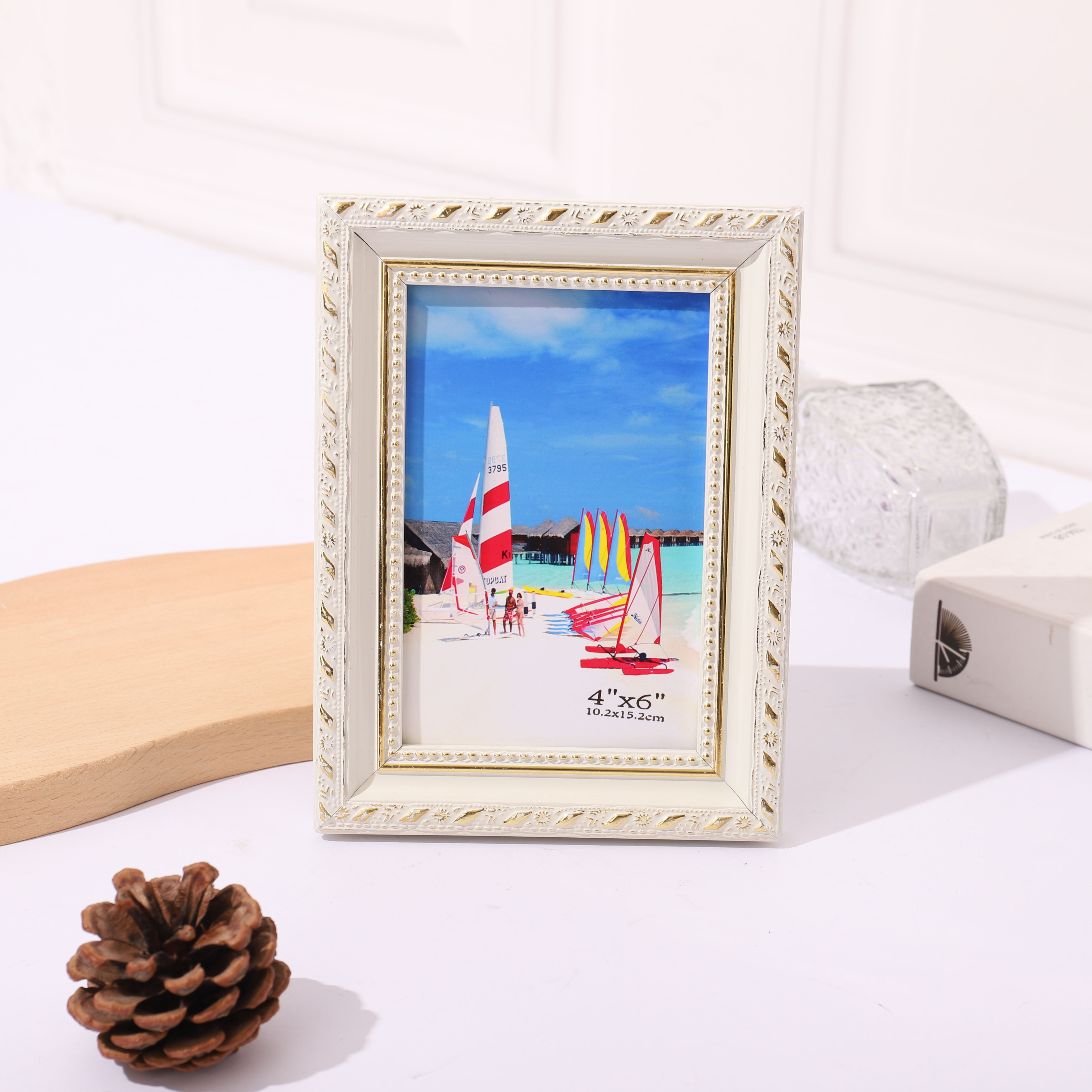 Stylish White Picture Frame Home Office Decor Perfect Temu