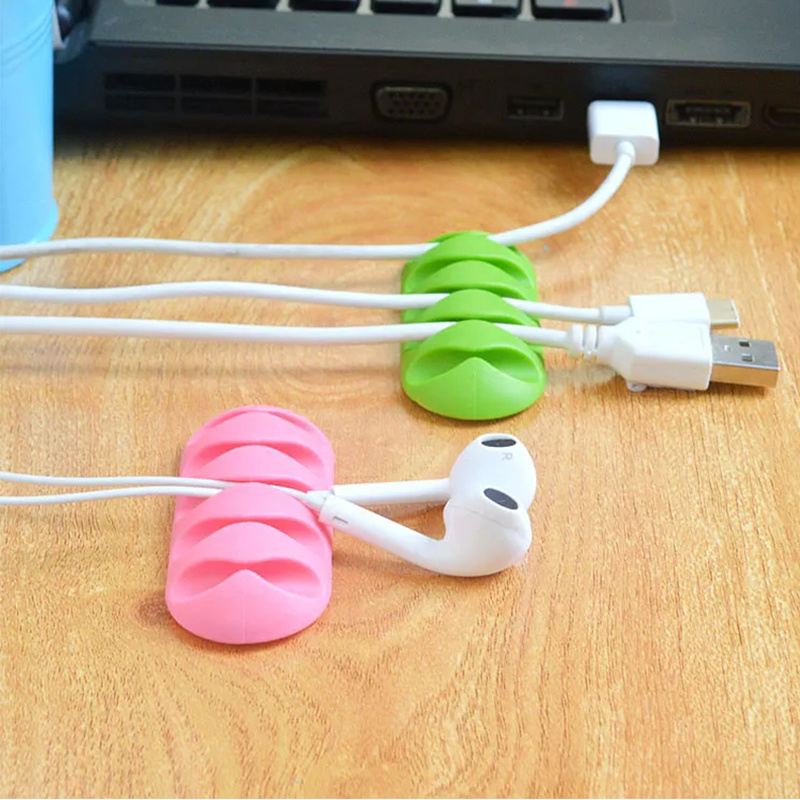 1pc 5 In 1 Usb Data Cable Holder Charger Holder Desktop Fixed Card ...